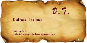 Dobos Telma névjegykártya